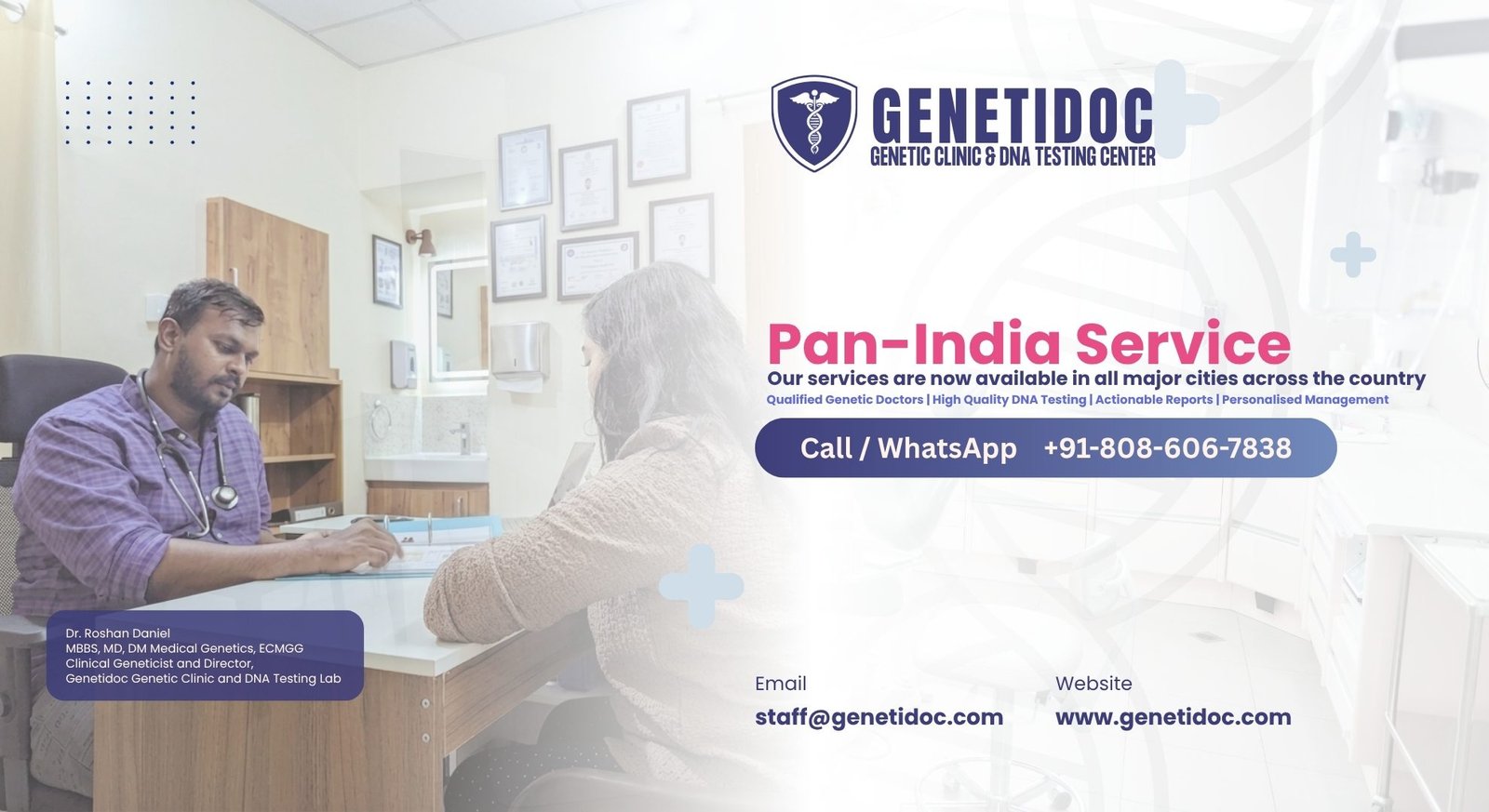 Genetidoc Genetic Clinic and DNA Testing Lab expands services to all major cities in India