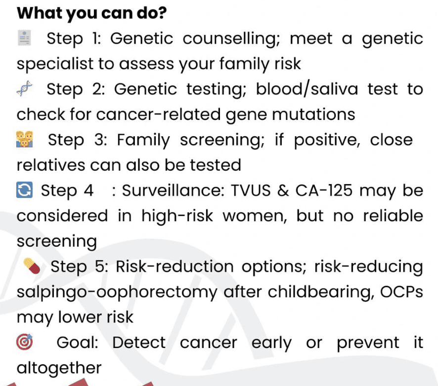 ovarian cancer - genetidoc Genetic clinic and DNA testing lab