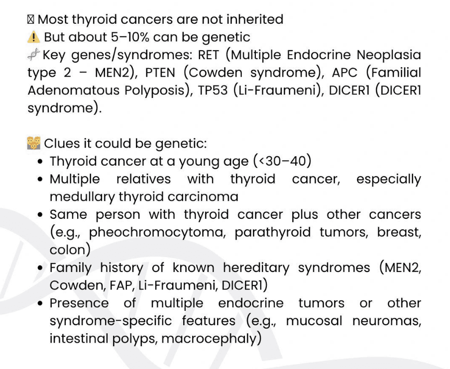 Thyroid cancer - genetidoc Genetic clinic and DNA testing lab