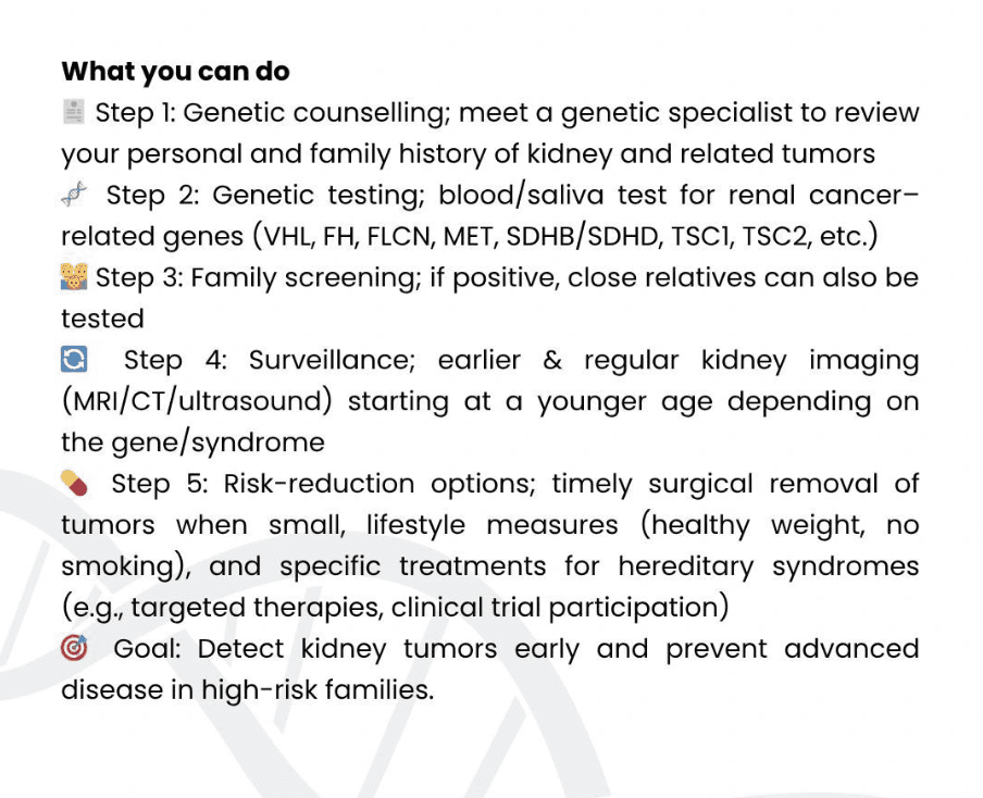 renal cancer - genetidoc Genetic clinic and DNA testing lab