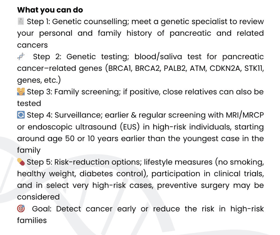 pancreatic cancer - genetidoc Genetic clinic and DNA testing lab