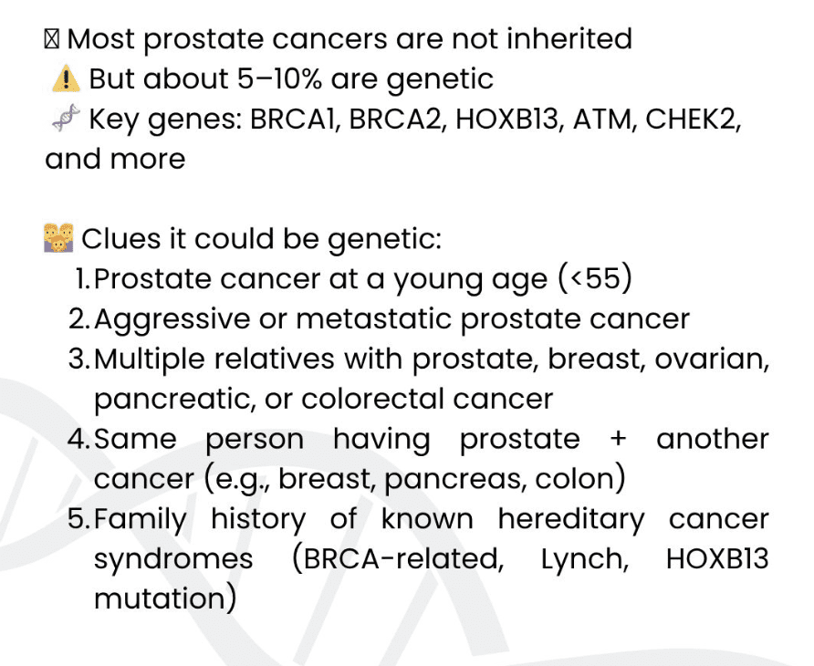 prostate cancer - genetidoc Genetic clinic and DNA testing lab