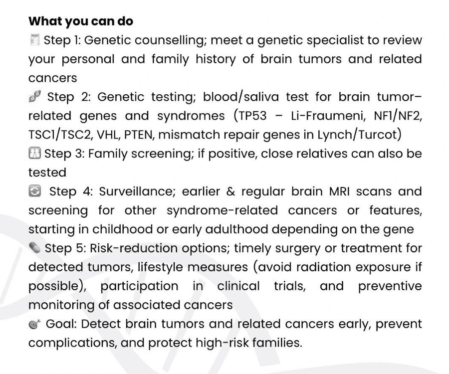brain cancer - genetidoc Genetic clinic and DNA testing lab