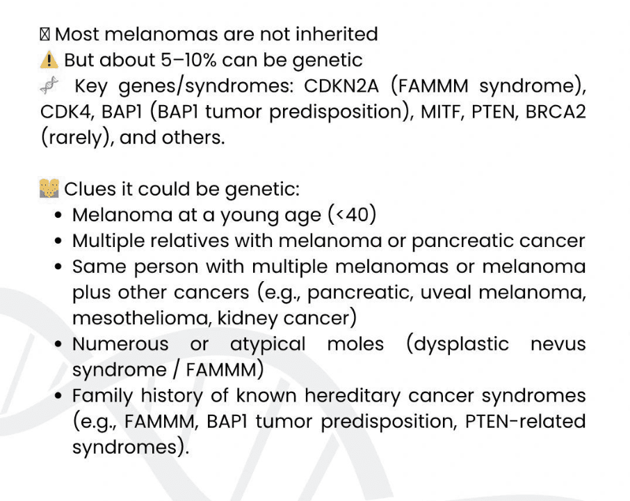 skin cancer - melanoma - genetidoc Genetic clinic and DNA testing lab