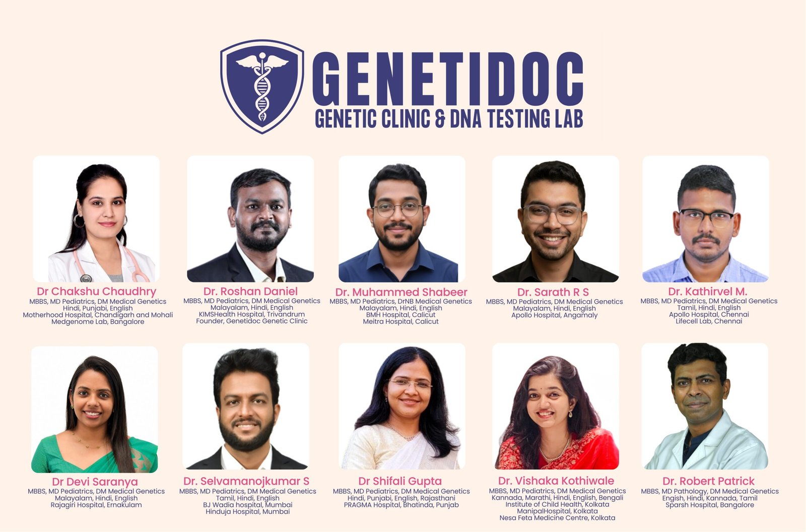 Genetidoc Becomes India's Largest Network of Online Genetics Specialists, Adding Ten Clinical Geneticists Across Eight States