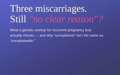 Why Did We Have Three Miscarriages With No Clear Reason?