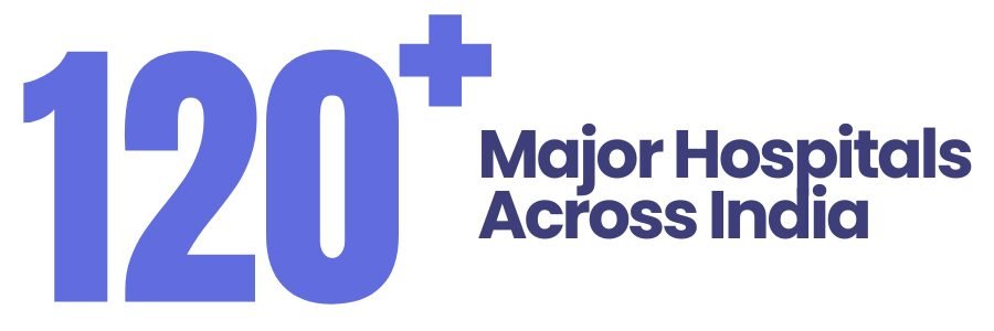120+ major hospitals across India logo